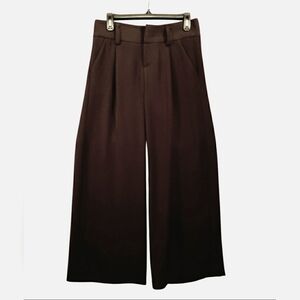 Alice + Olivia Brown Wide-Leg Trousers